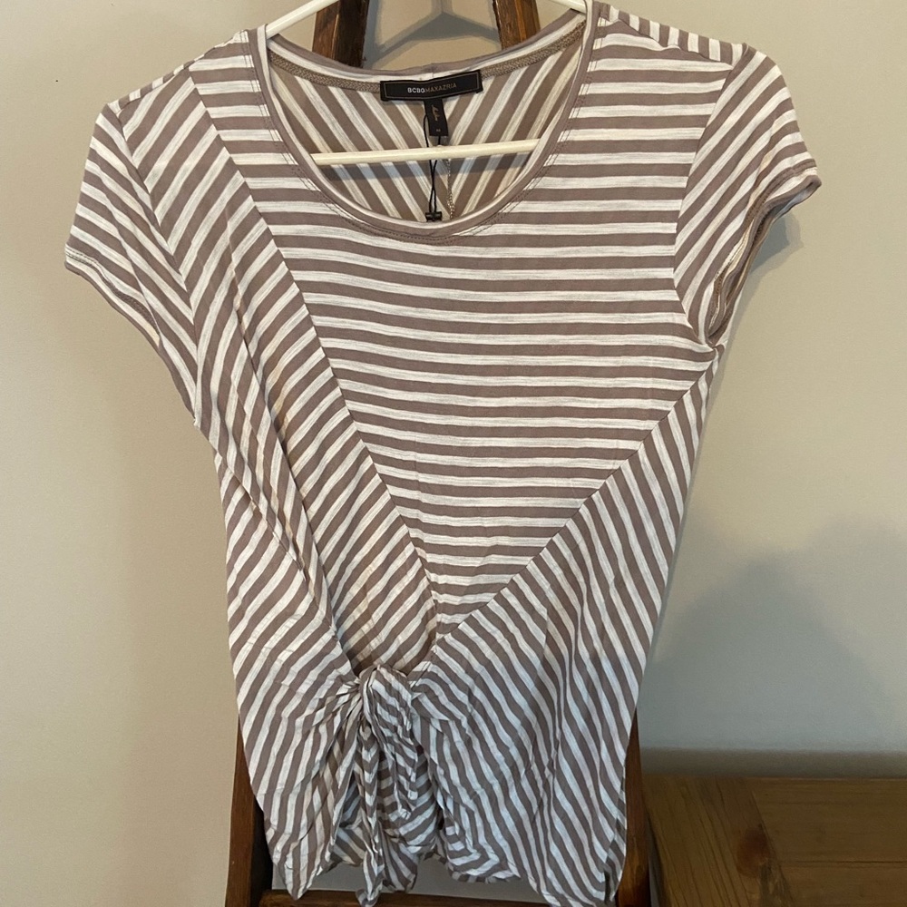 BCBG striped tee